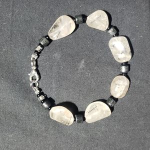 Semi precious Tourmaline Quartz bracelet